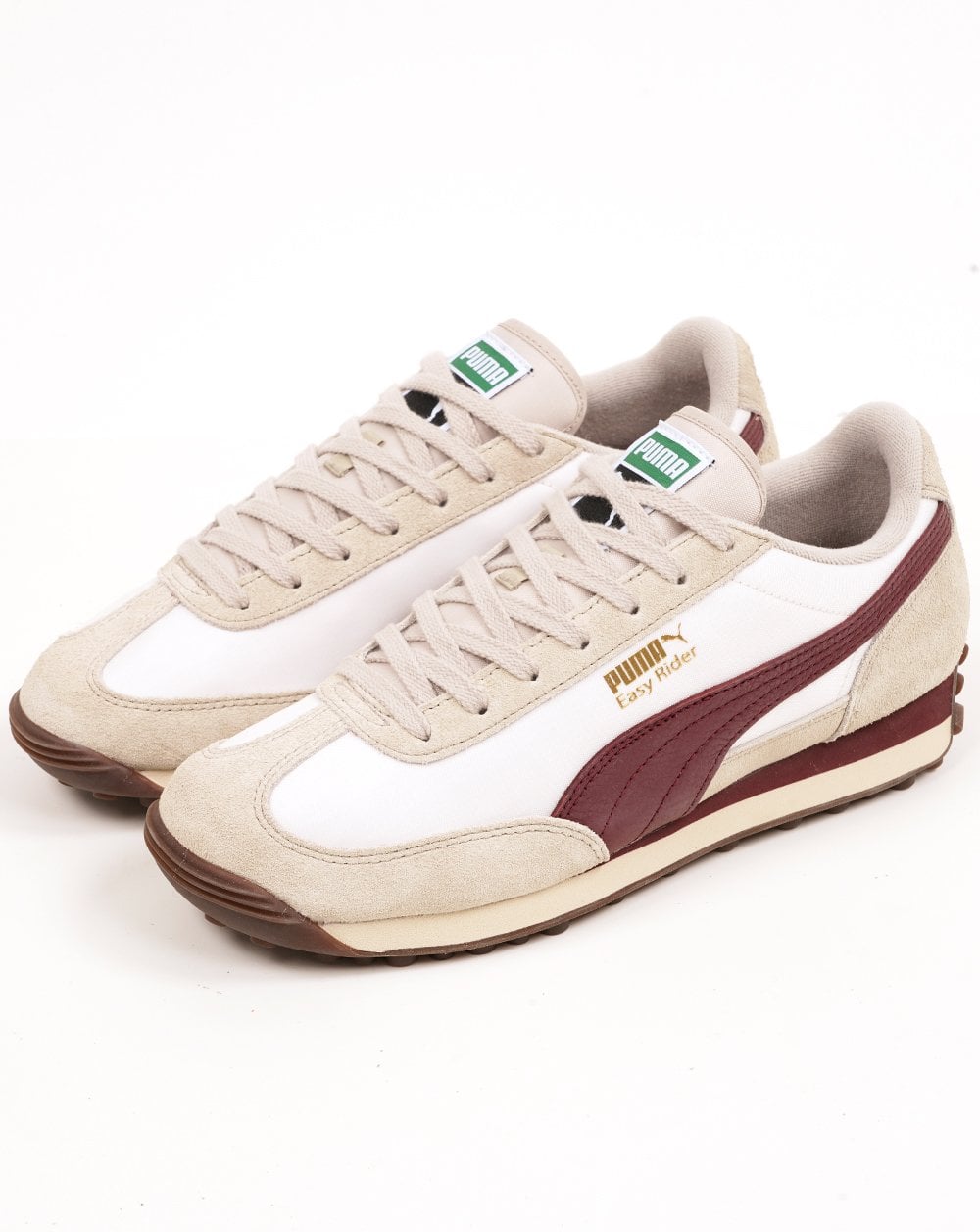 Puma Easy Rider Vintage Trainers White/Burgundy