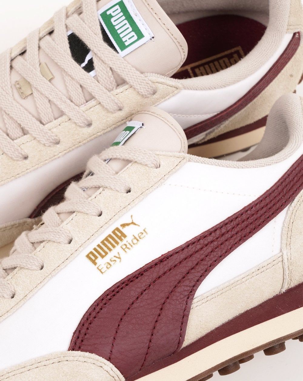 Puma Easy Rider Vintage Trainers White/Burgundy