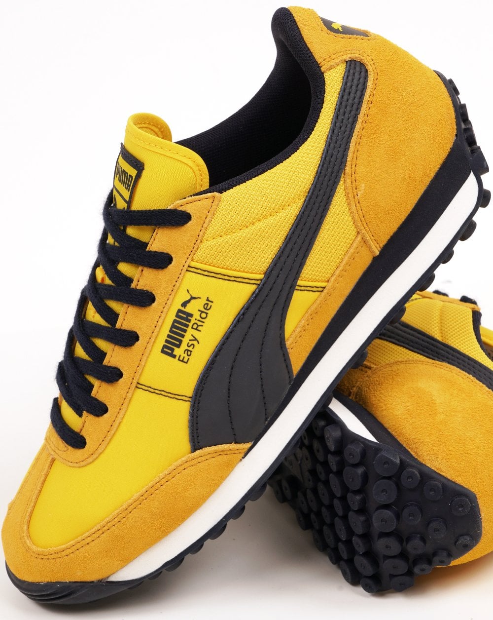 Puma Easy Rider Trainers Yellow Dark Navy
