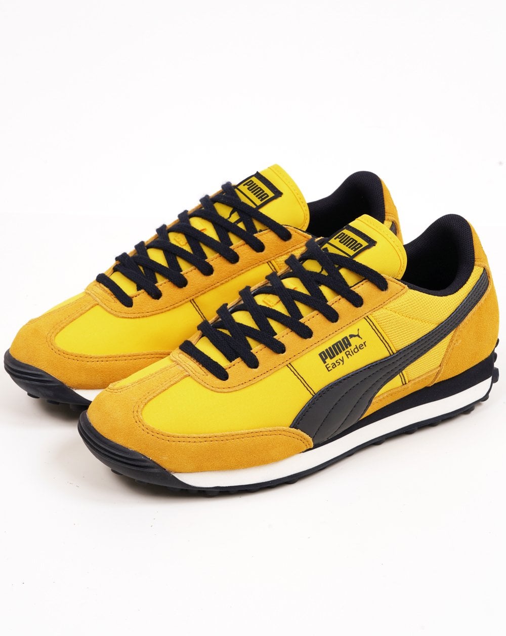Puma Easy Rider Trainers Yellow Dark Navy
