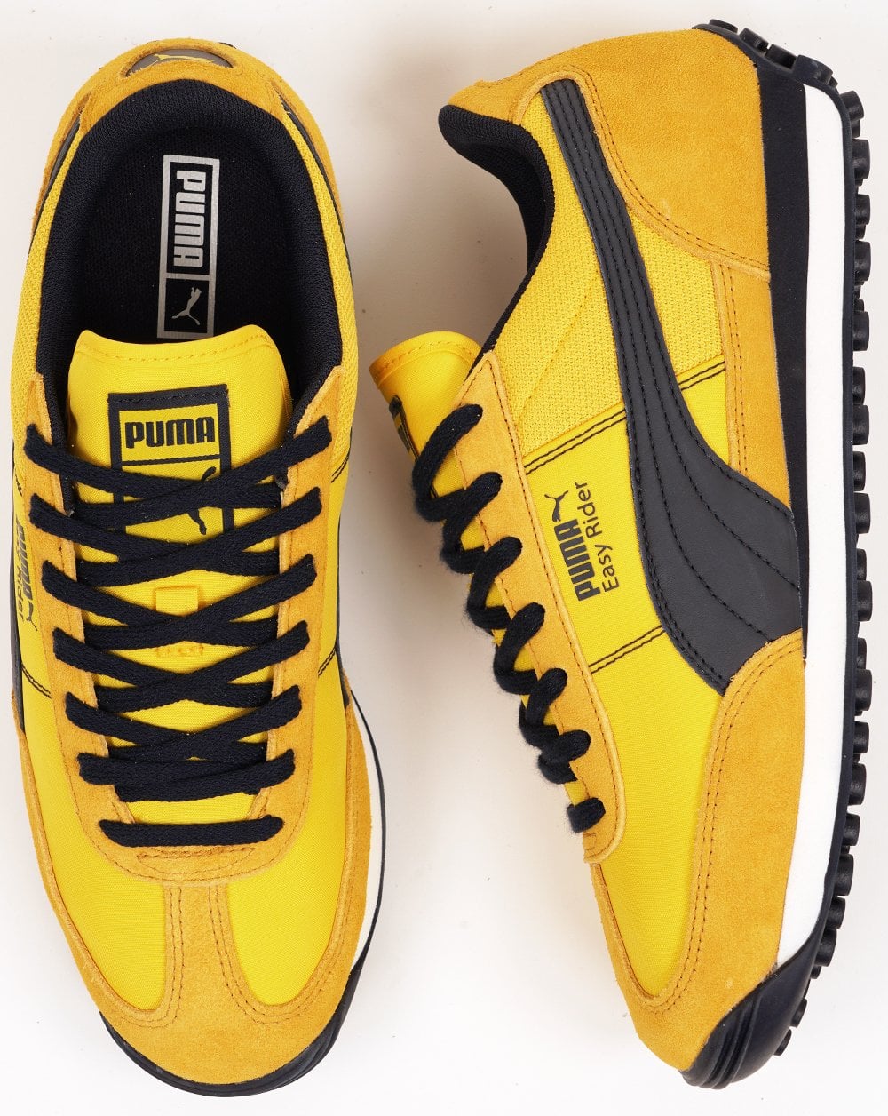 Puma Easy Rider Trainers Yellow Dark Navy
