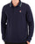 Fila Vintage Tipped Long Sleeve Polo Shirt Navy