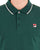 Fila Vintage Tipped Long Sleeve Polo Shirt Deep Green