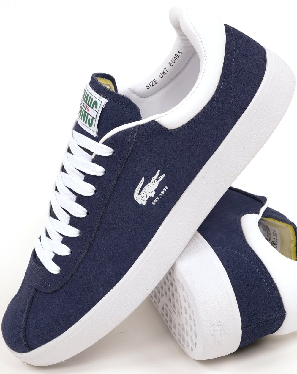 Lacoste Baseshot Trainers Navy/White