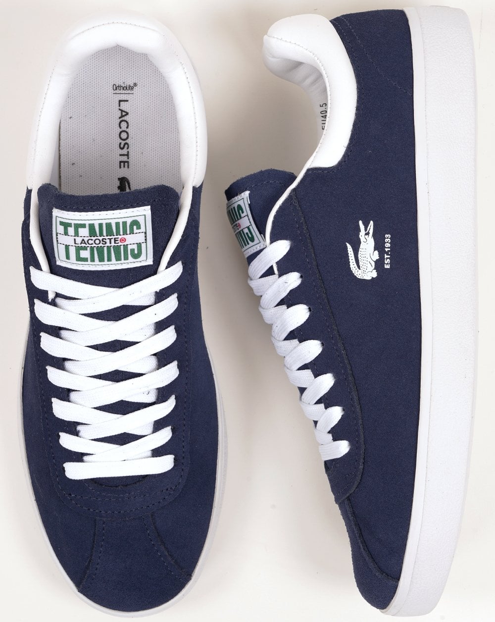Lacoste Baseshot Trainers Navy/White