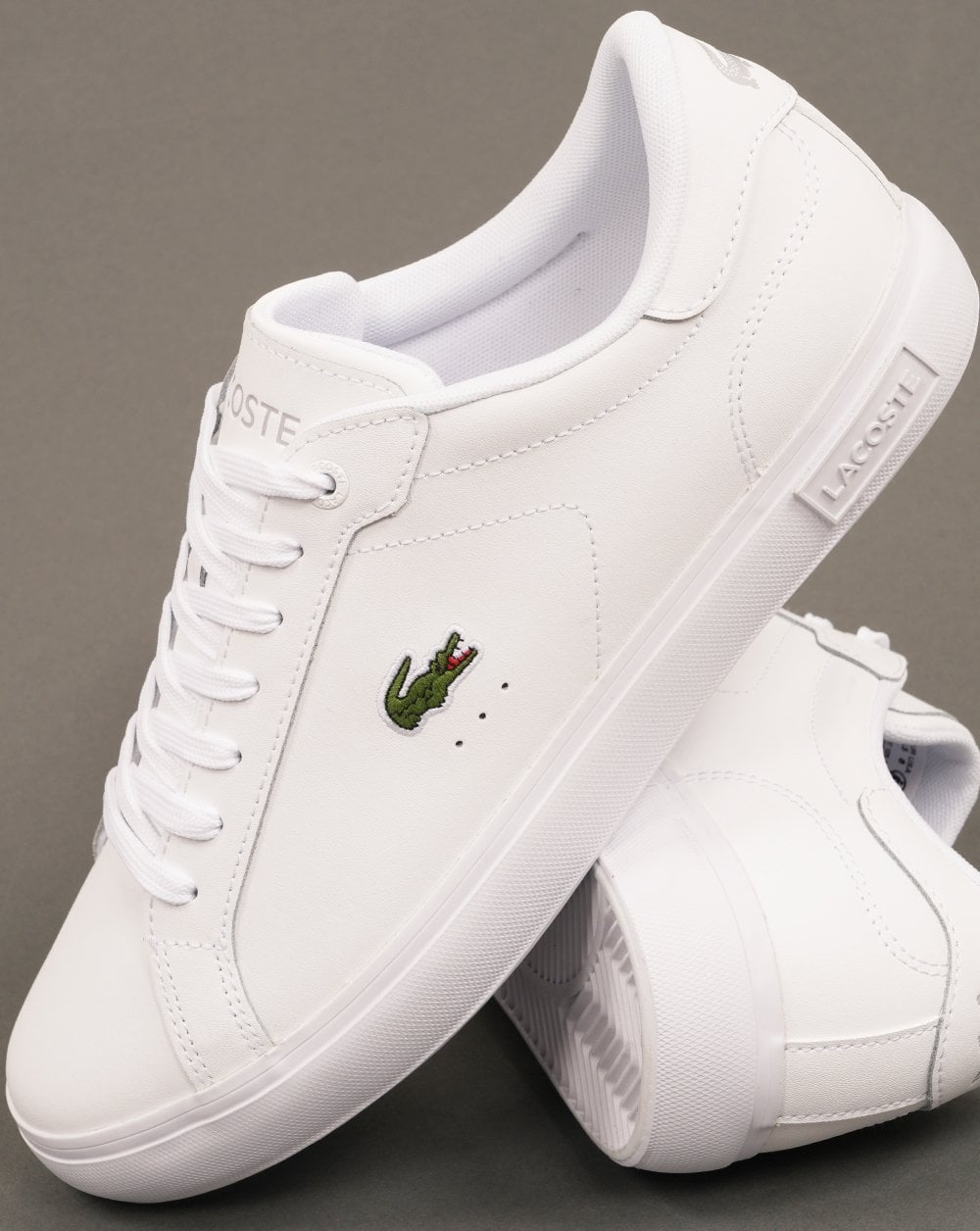 Lacoste Powercourt Trainers White/White