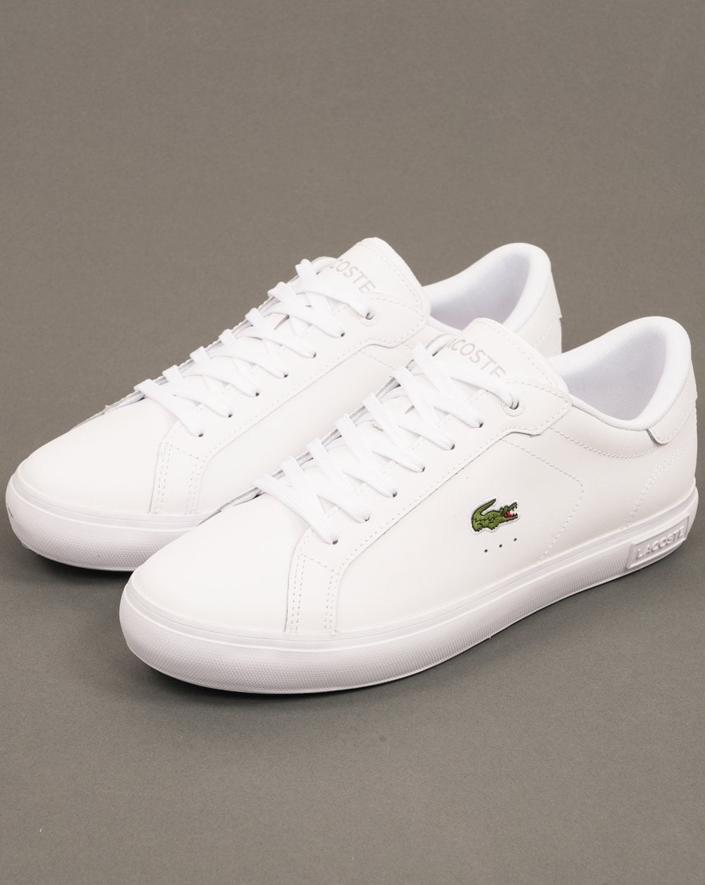 Lacoste Powercourt Trainers White/White