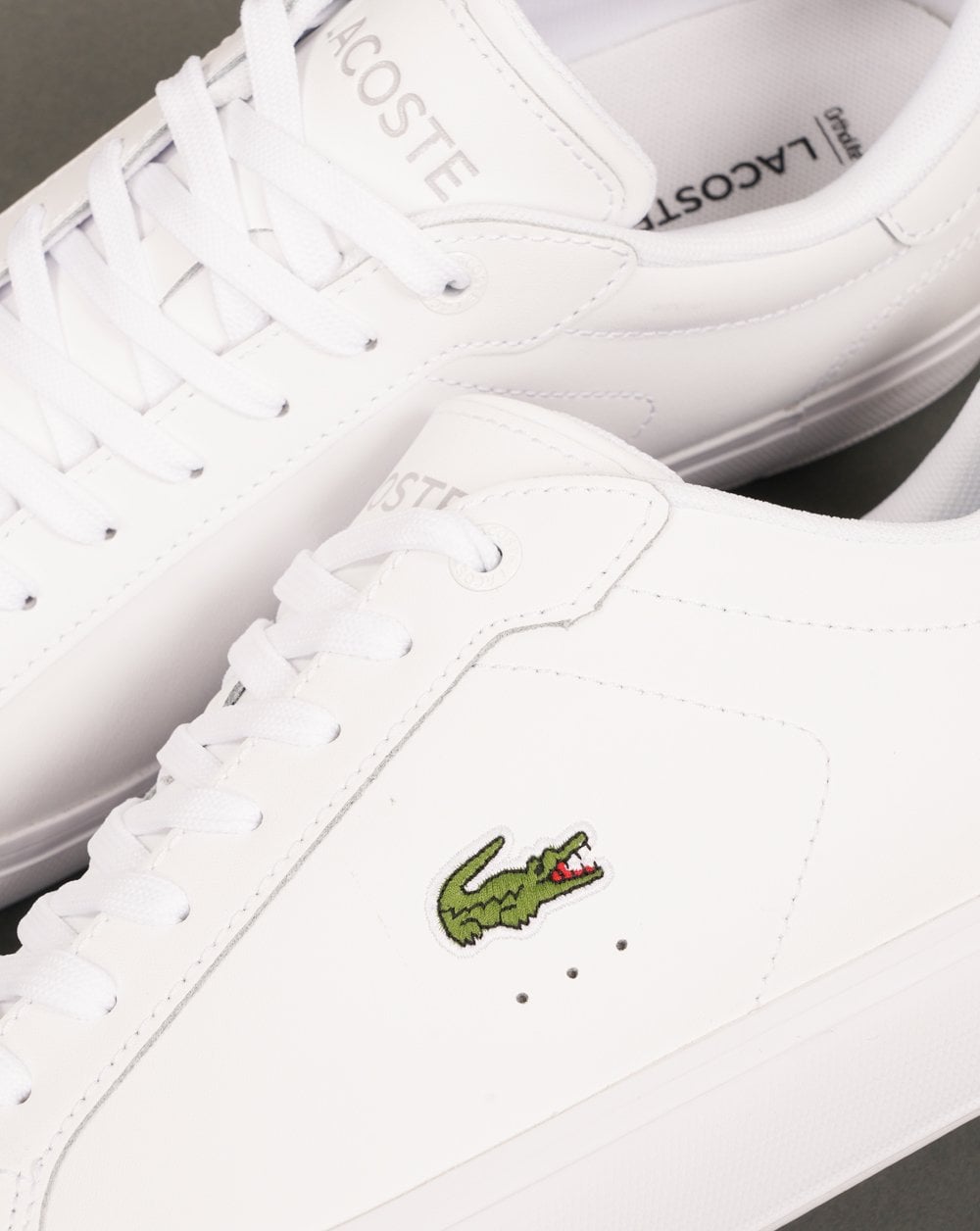 Lacoste Powercourt Trainers White/White