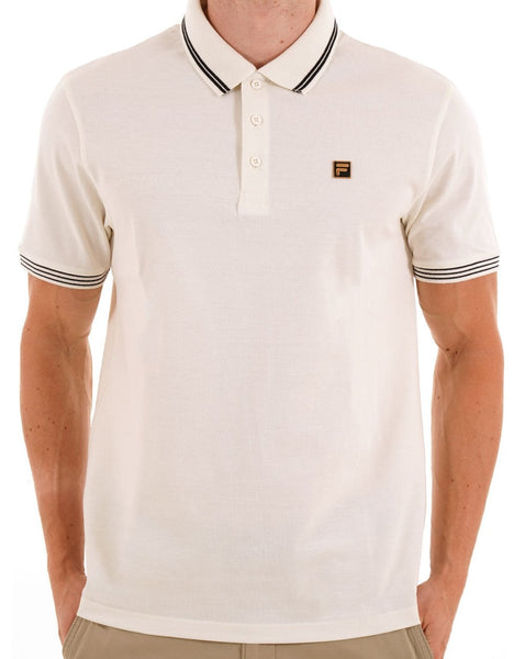 Fila Gold Soren Polo Shirt Off White