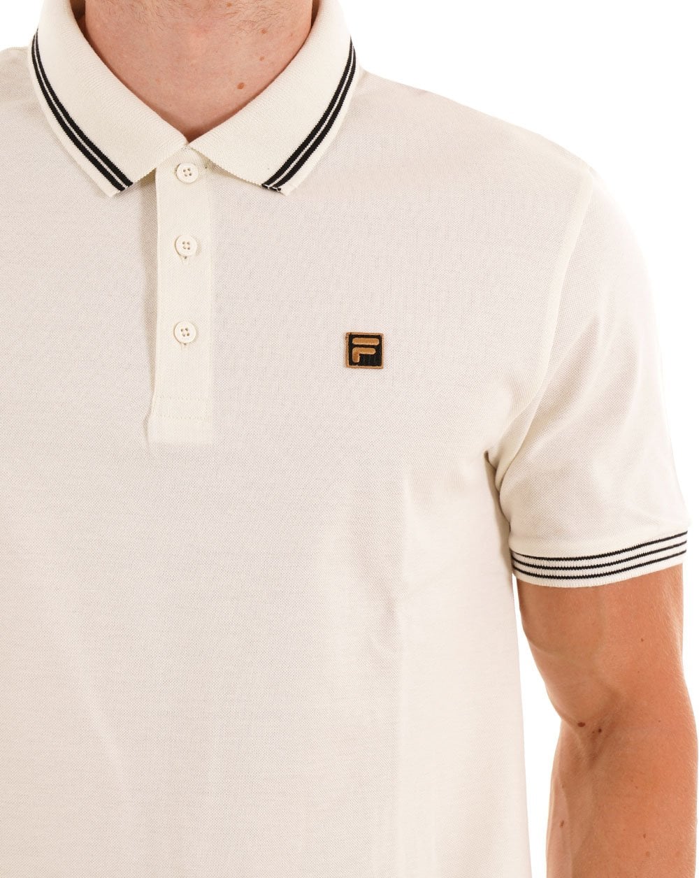 Fila Gold Soren Polo Shirt Off White