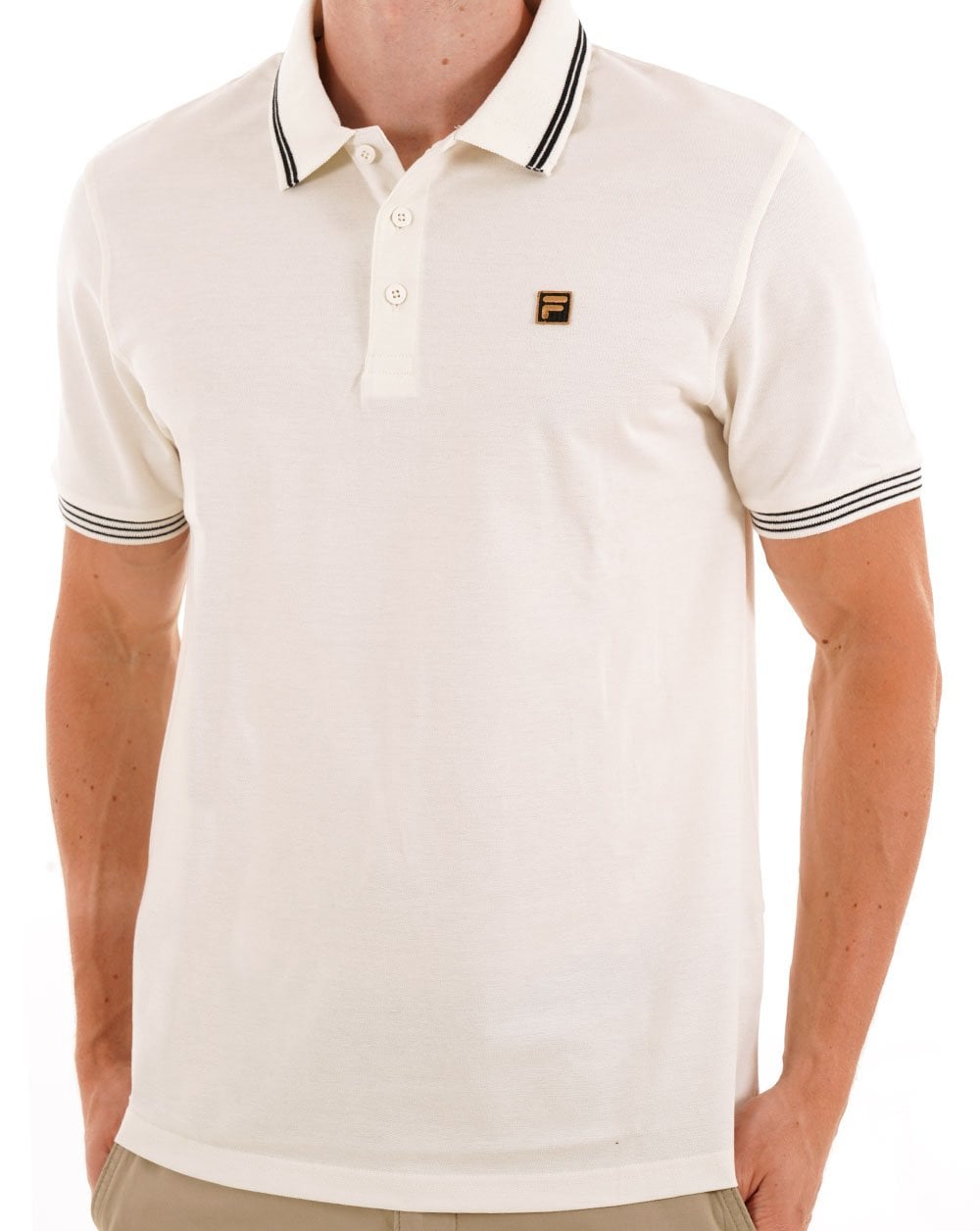Fila Gold Soren Polo Shirt Off White