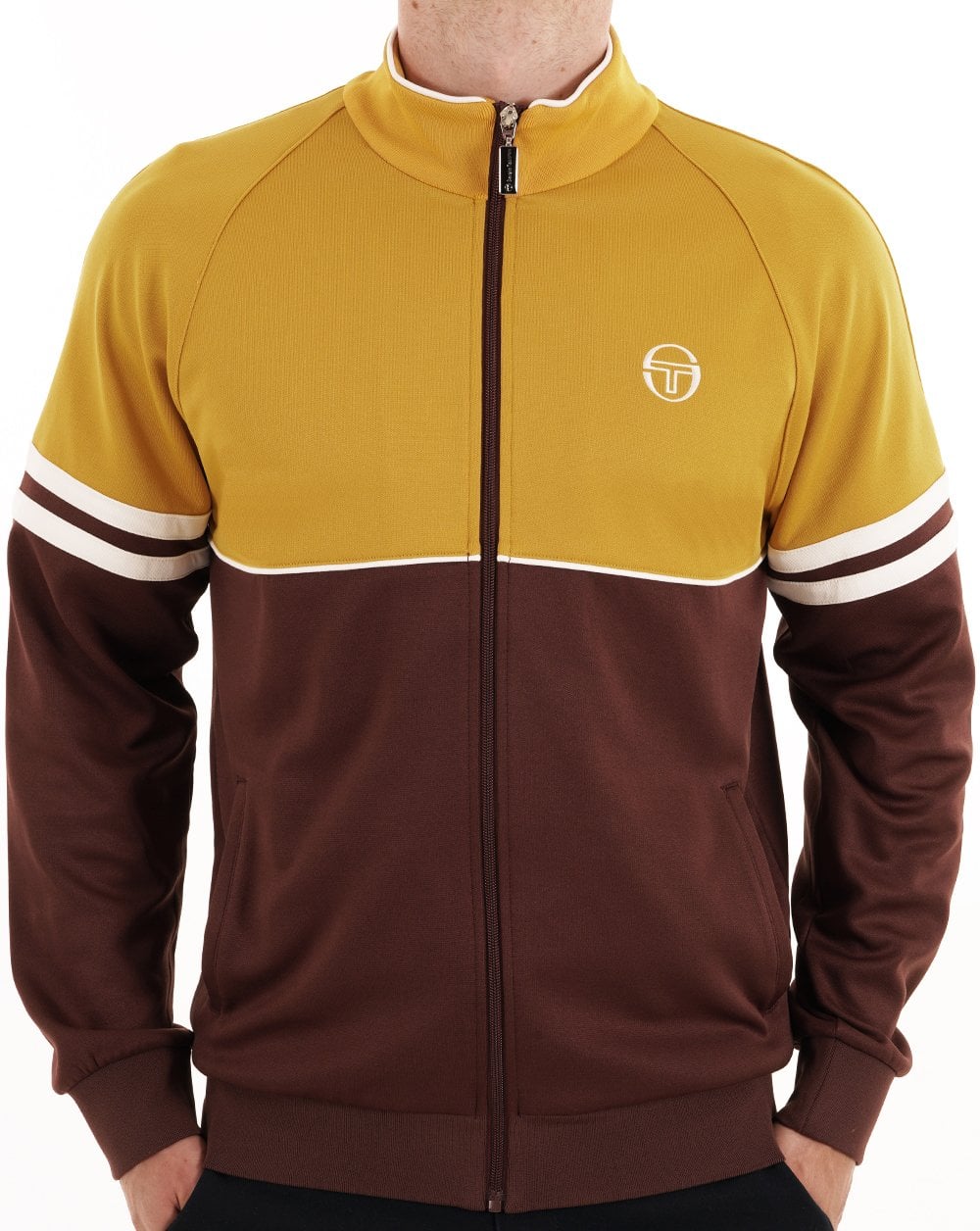 Sergio Tacchini Orion Track Top Arrowwood/Dark Brown