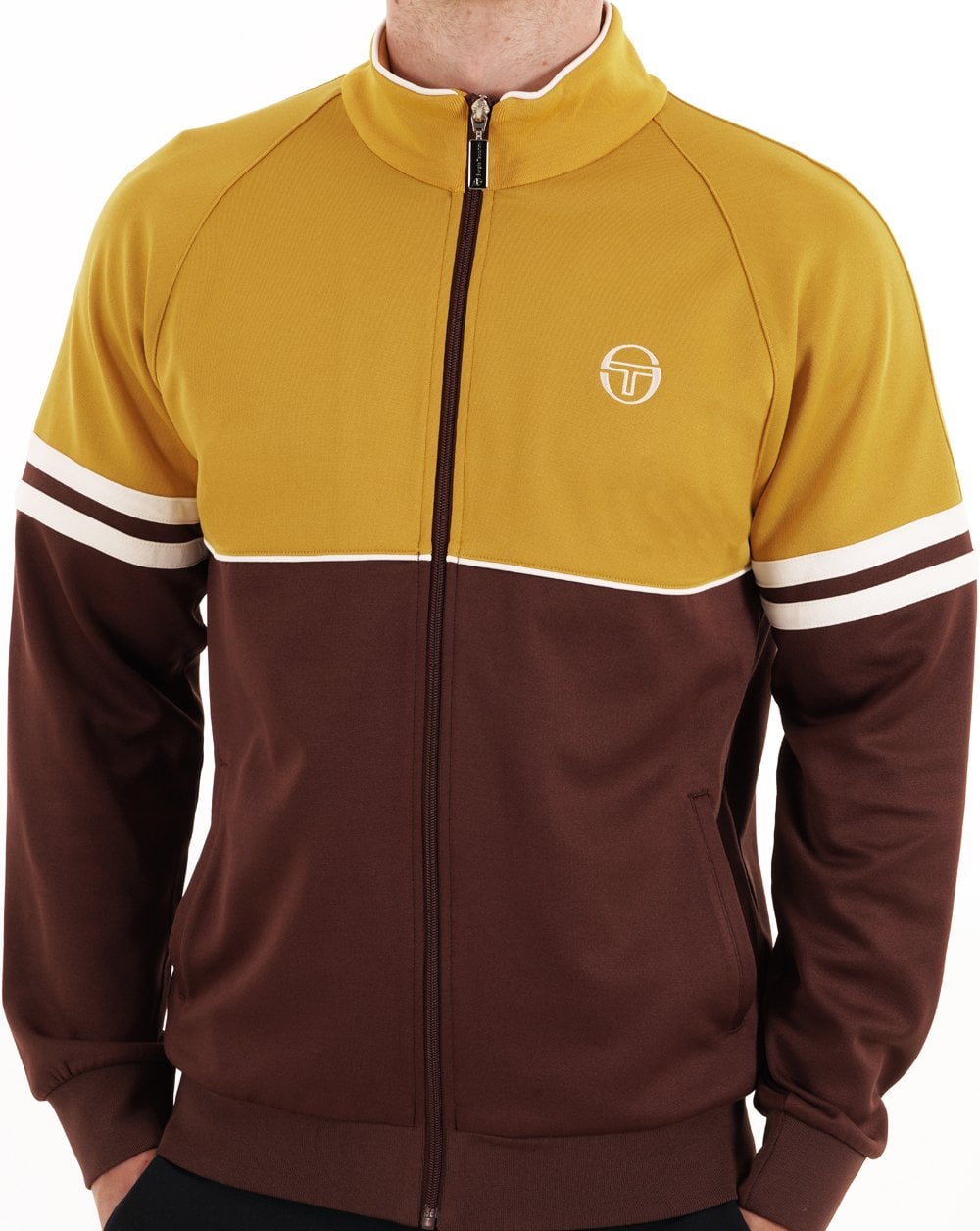 Sergio Tacchini Orion Track Top Arrowwood/Dark Brown