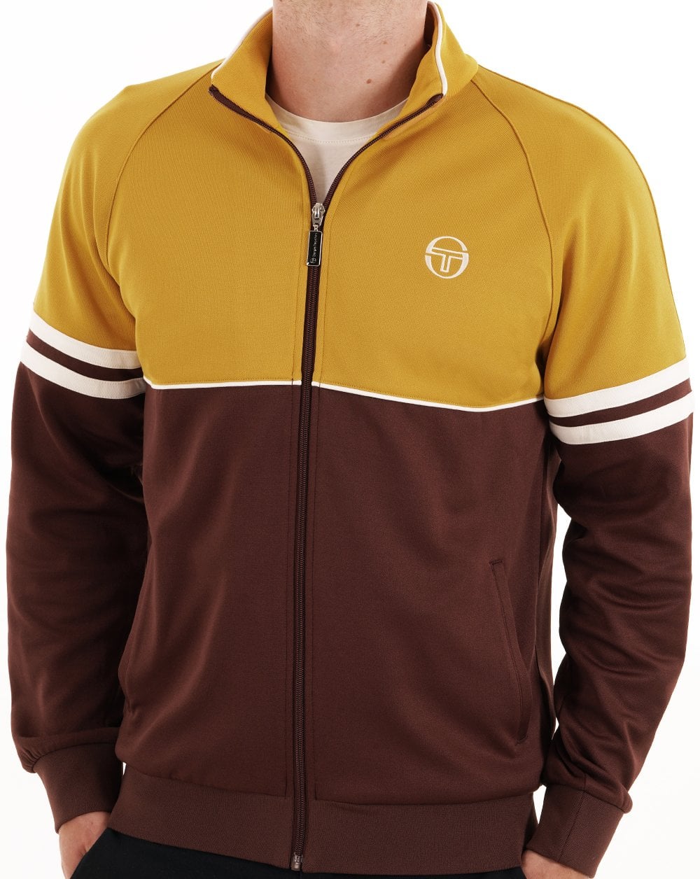 Sergio Tacchini Orion Track Top Arrowwood/Dark Brown