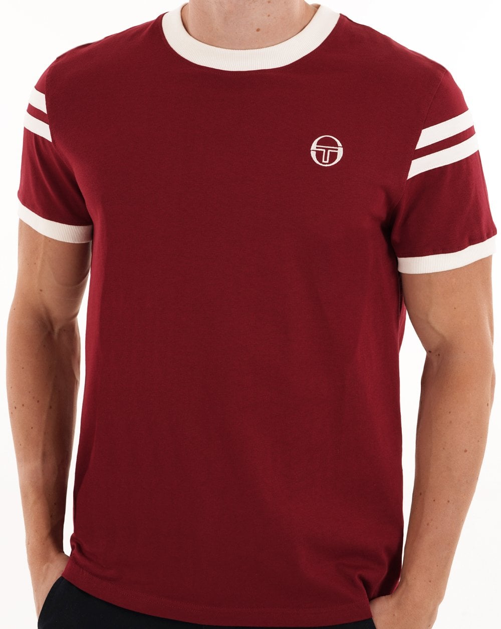 Sergio Tacchini Sella T Shirt Burgundy