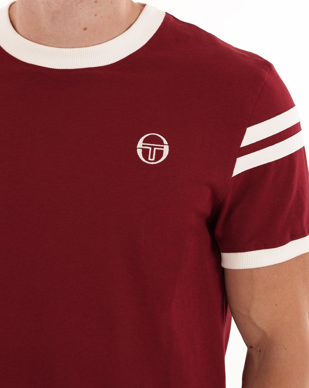 Sergio Tacchini Sella T Shirt Burgundy