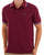Trojan Tipped Pique Polo Deep Claret