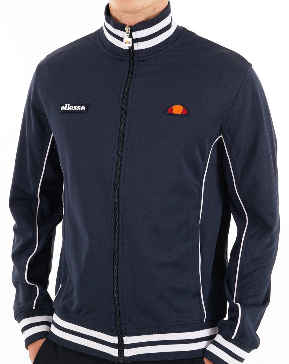 Ellesse Milan Track Top Navy/White
