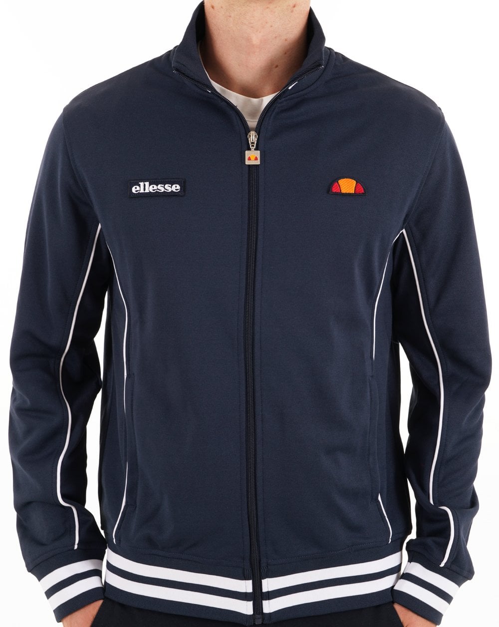 Ellesse Milan Track Top Navy/White