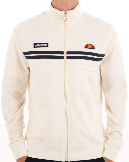 Ellesse 5 Stripe Track Top Off White