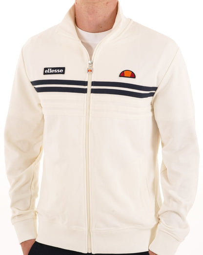 Ellesse 5 Stripe Track Top Off White