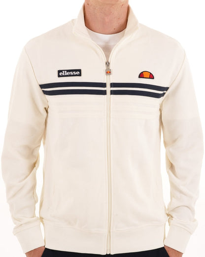 Ellesse 5 Stripe Track Top Off White