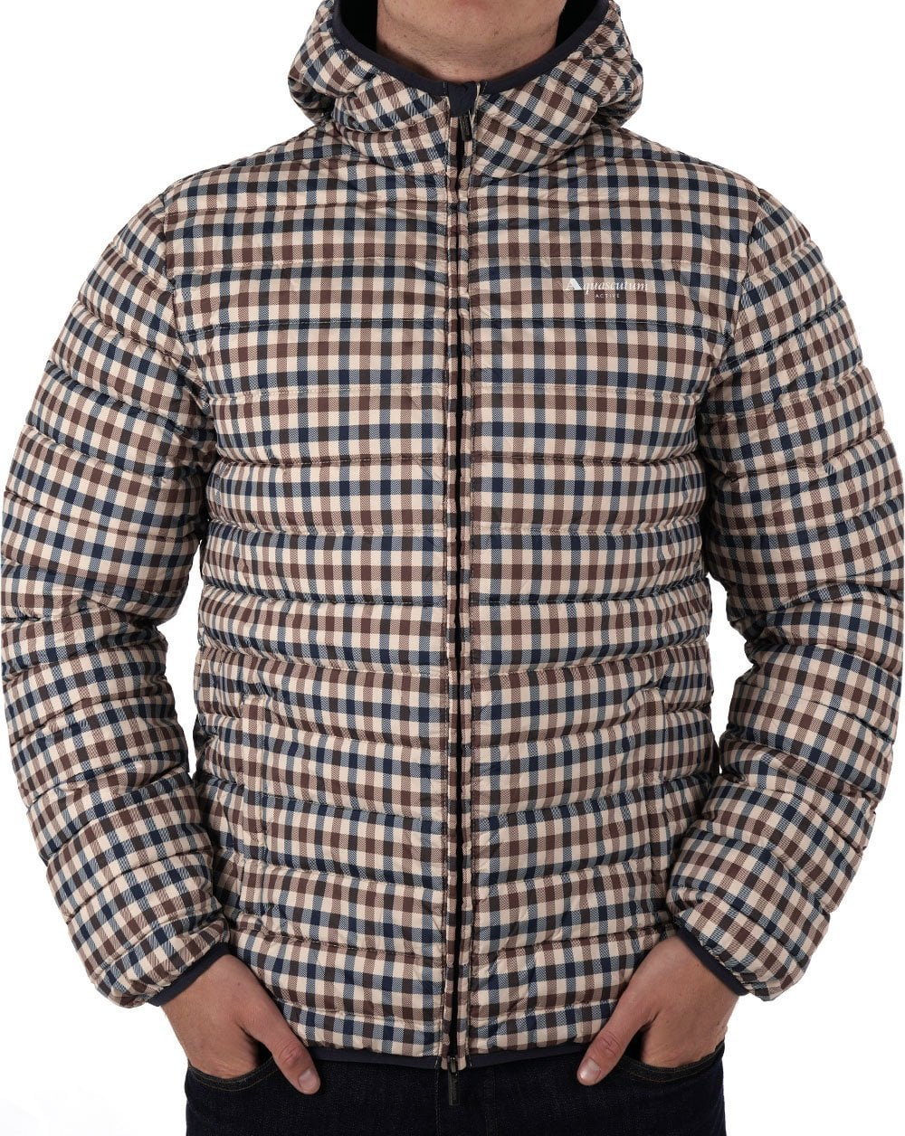 Aquascutum Padded Jacket Club Check