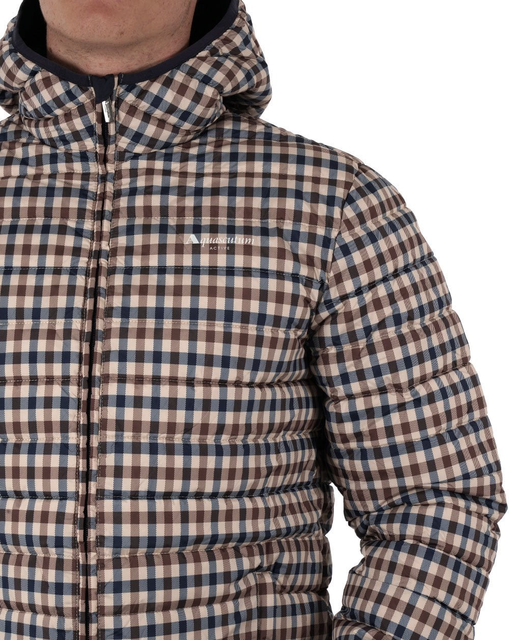 Aquascutum Padded Jacket Club Check