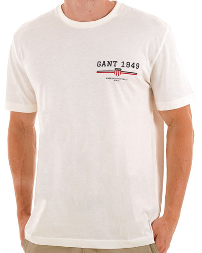 Gant Graphic 1949 T Shirt Eggshell