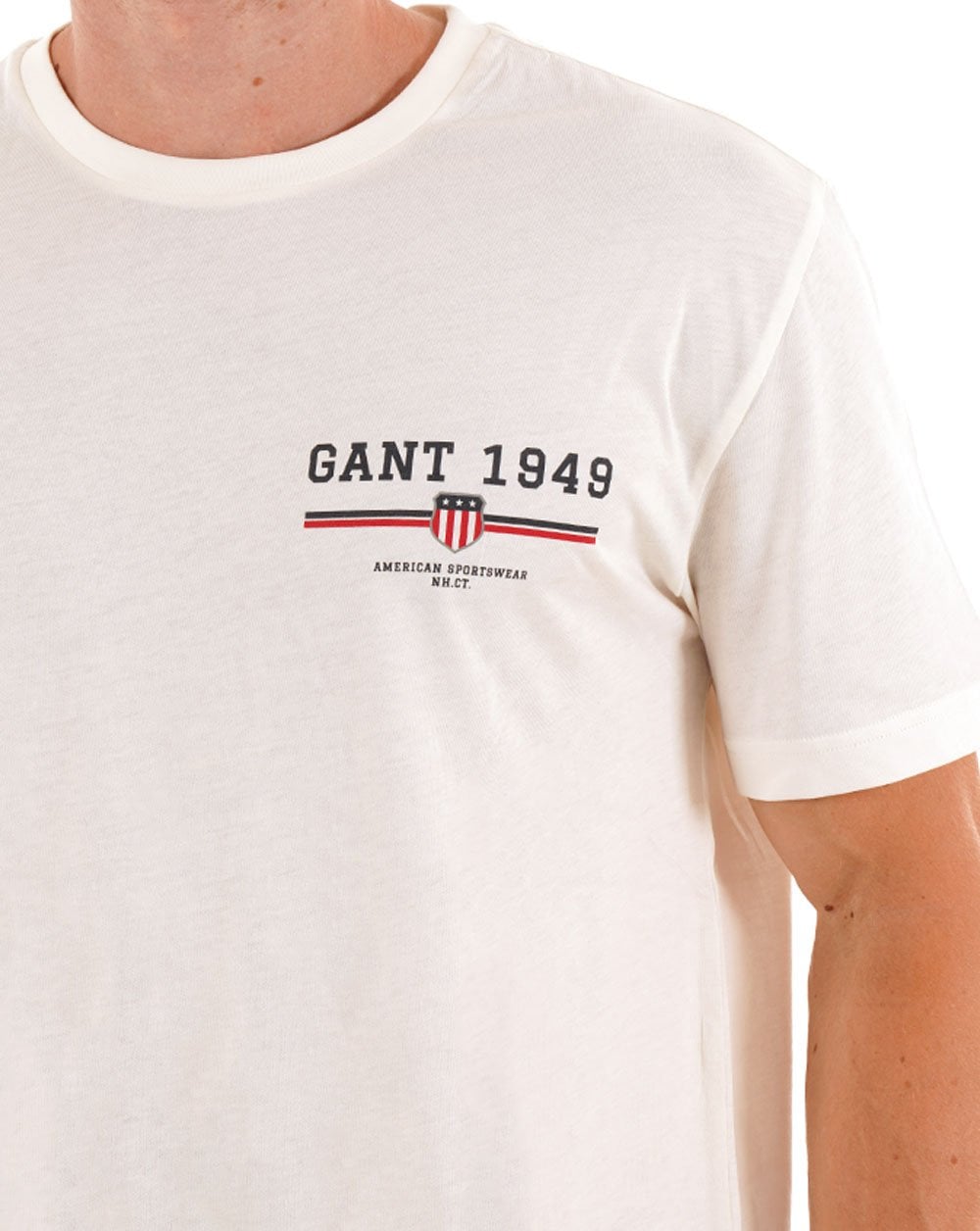 Gant Graphic 1949 T Shirt Eggshell