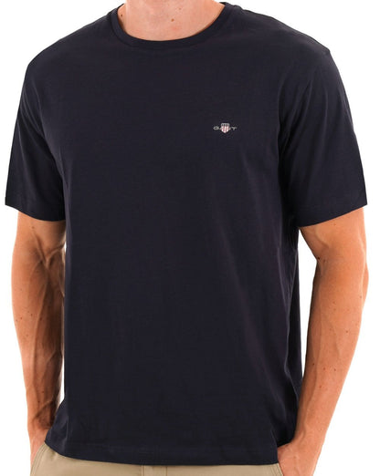 Gant Archive Shield T Shirt Navy Blue