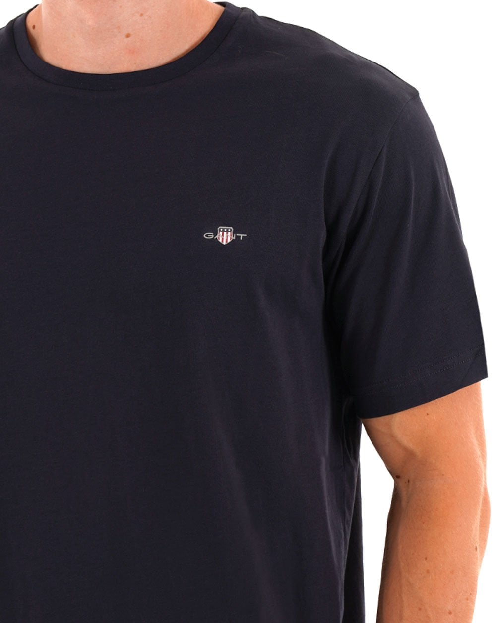 Gant Printed Archive Shield T Shirt Navy Blue
