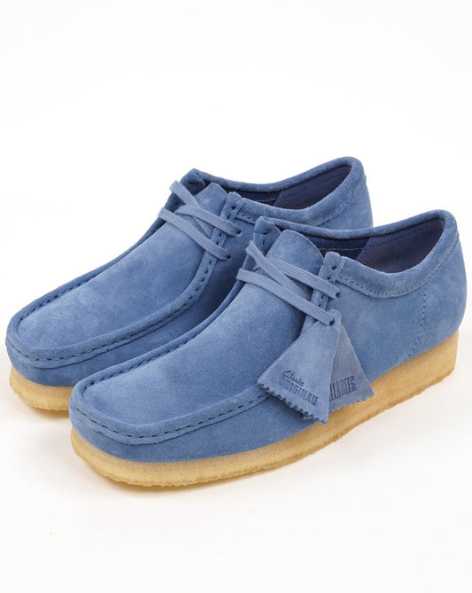 Clarks Originals Clarks Originals Wallabee Shoes Blue Suede