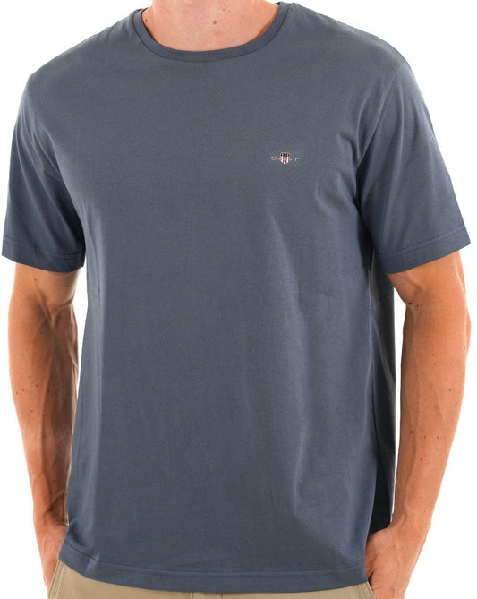 Gant Printed Archive Shield T Shirt Naval Blue