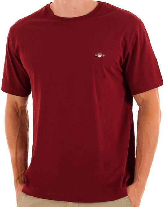 Gant Printed Archive Shield T Shirt Plumped Red