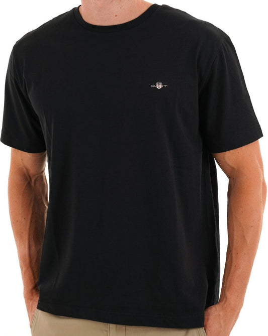 Gant Printed Archive Shield T Shirt Black