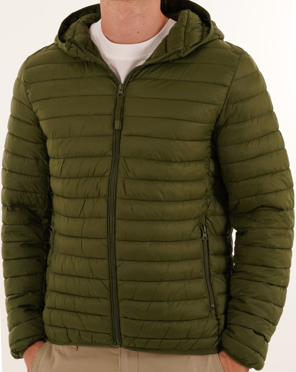 Benetton Puffer Jacket Dark Forest