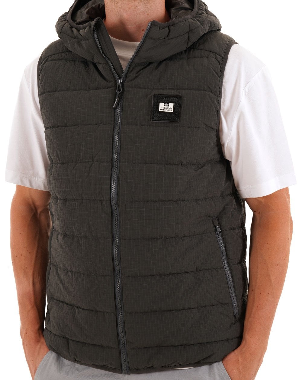 Weekend Offender Toronto Hooded Gilet Cyclone