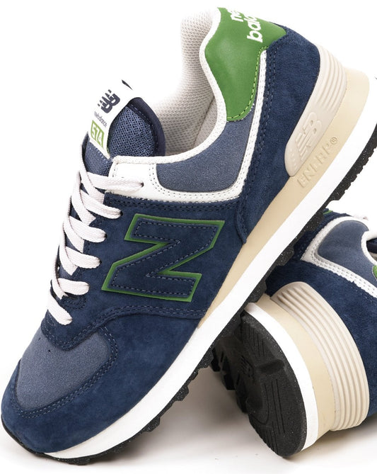 New Balance 574 Trainers Navy / Green