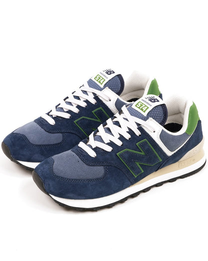 New Balance 574 Trainers Navy / Green