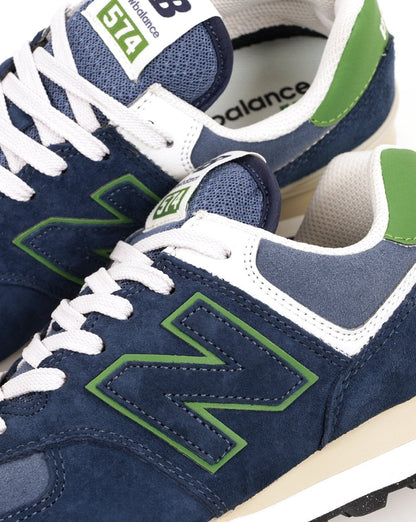 New Balance 574 Trainers Navy / Green