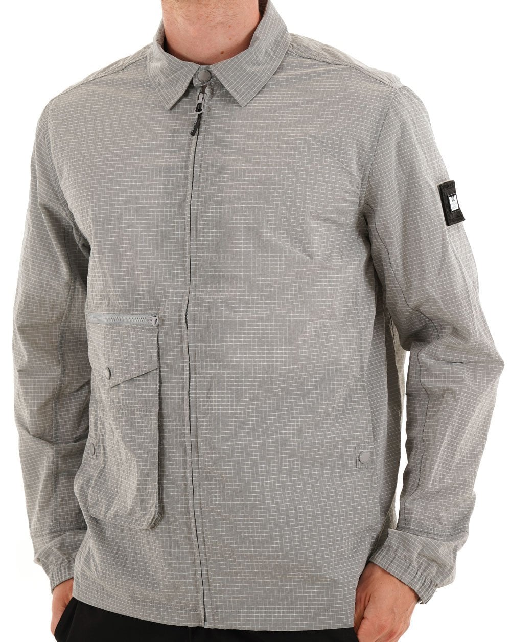 Weekend Offender Vinnie Overshirt Silver Grey