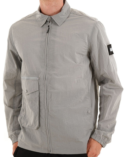 Weekend Offender Vinnie Overshirt Silver Grey