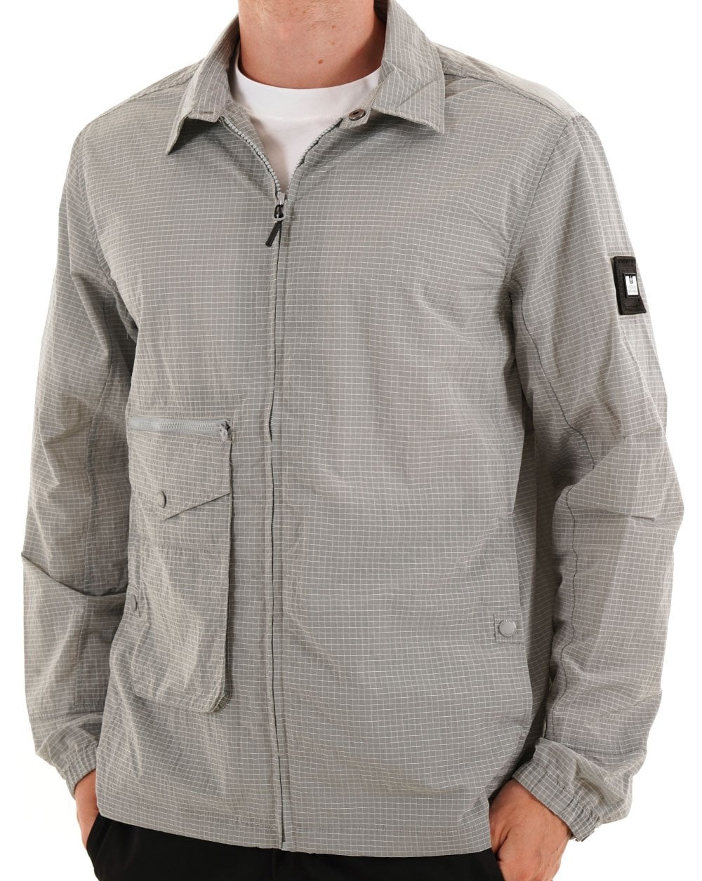 Weekend Offender Vinnie Overshirt Silver Grey
