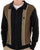 Gabicci Vintage Hanson Button Through Knit Black Nutmeg
