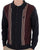 Gabicci Vintage Hanson Cardigan Knit Navy Mulberry