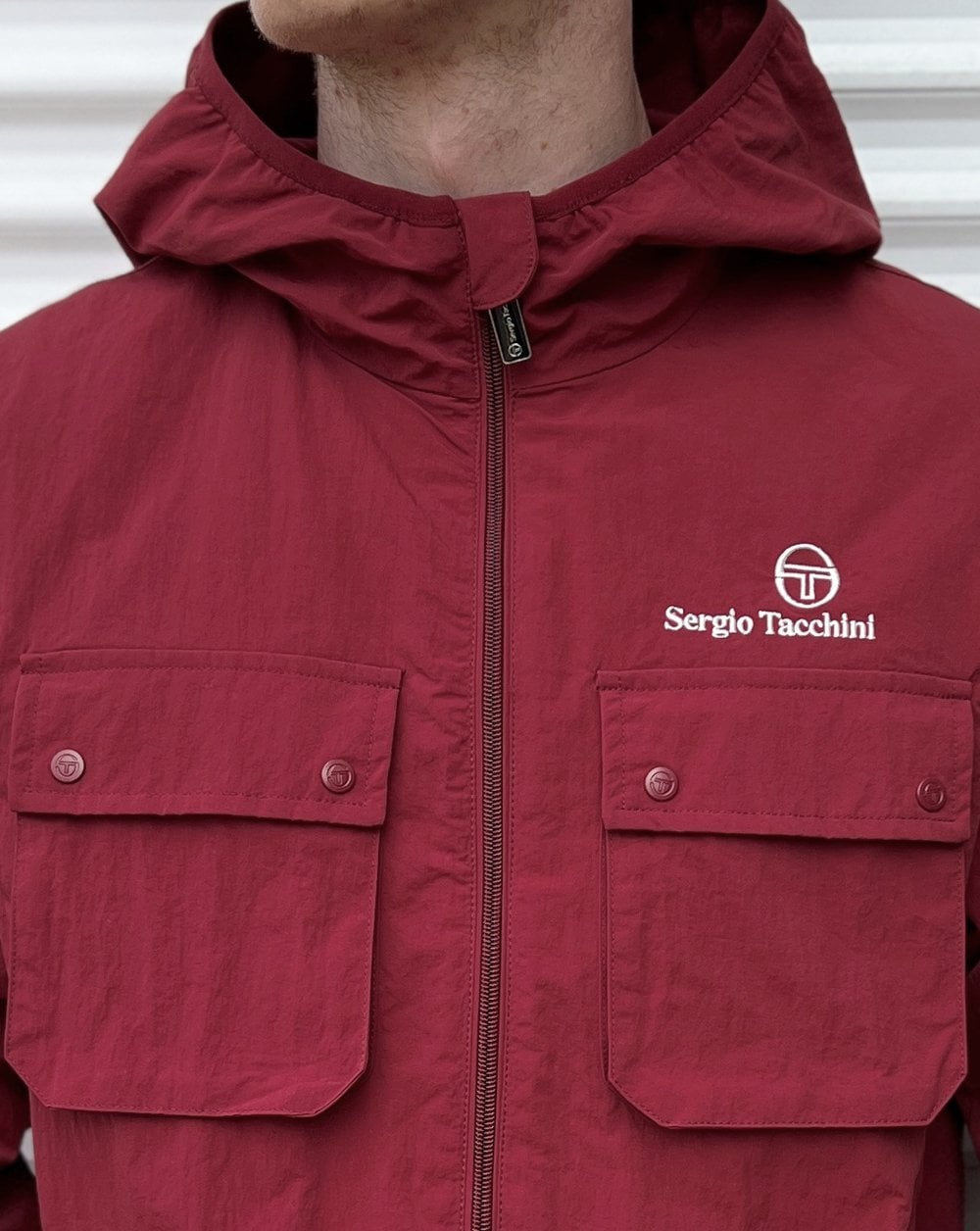 Sergio Tacchini Terrace Pocket Jacket Burgundy