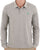 Benetton Long Sleeve Polo Shirt Grey Melange