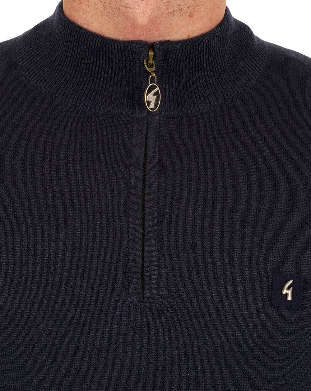 Gabicci Vintage 1/4 Zip Jumper Navy