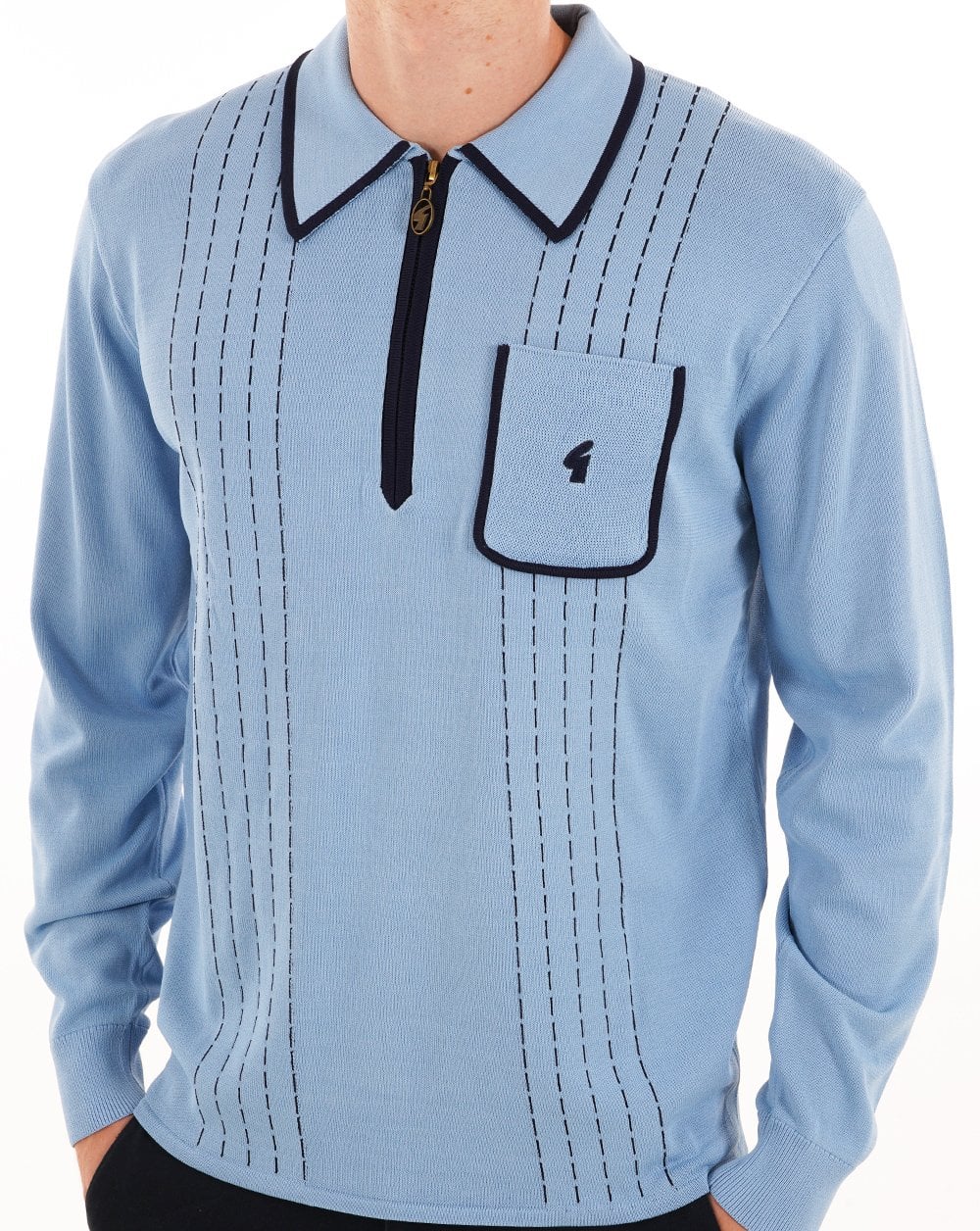 Gabicci Vintage Darron Archive Polo Blue